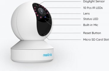 Reolink E1 Zoom - Beveiligingscamera Voor Binnen - Gebruik Als Babyfoon Met Camera En App 5mp Optische Zoom
